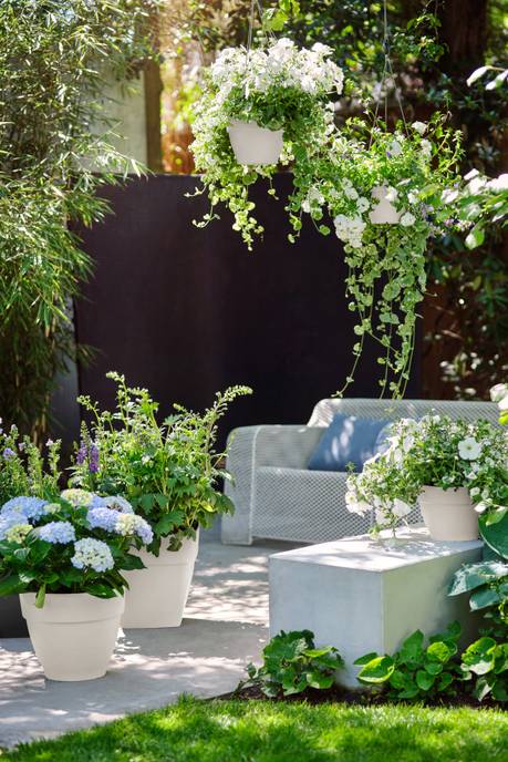 vibia campana rond 25cm blanc soie